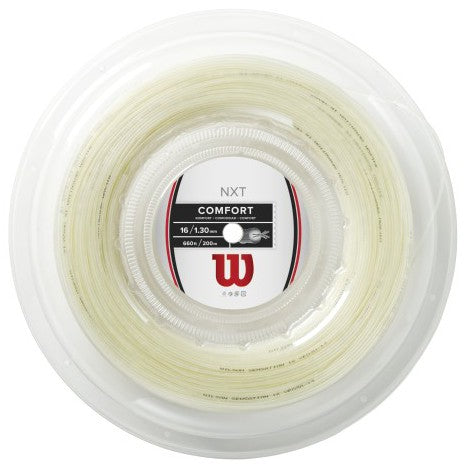 Naciąg tenisowy Wilson NXT (12 m) naturalny ze szpuli