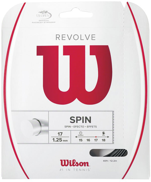 Naciąg tenisowy Wilson Revolve (12.2 m) - black