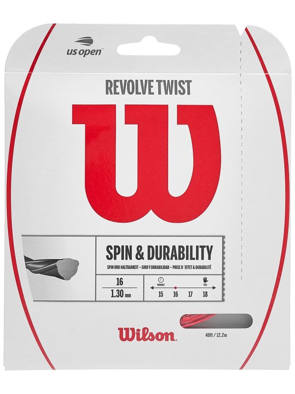 Naciąg tenisowy Wilson Revolve Twist (12.2 m) - red