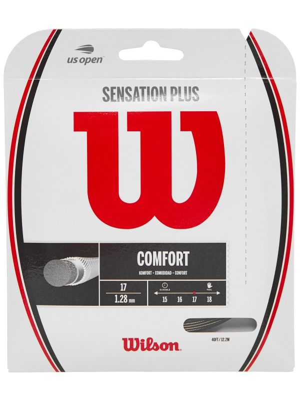 Naciąg tenisowy Wilson Sensation Plus (12, 2 m) czarny