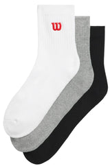 Skarpety tenisowe Wilson Quarter Top Sock 3P wielokolorowe