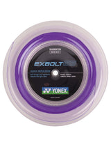 Naciąg do badmintona Yonex Exbolt 65 fioletowy ze szpuli