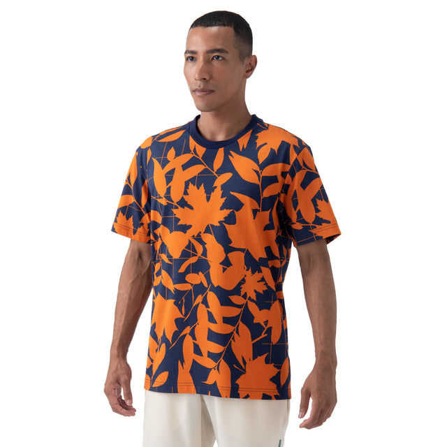 Yonex Nature Midnight Navy/Orange Tennis T-shirt