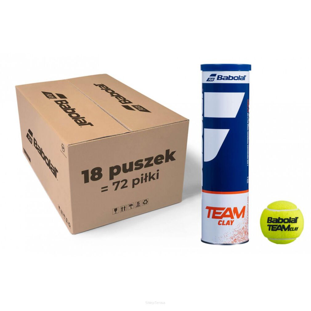 Piłki tenisowe Babolat TEAM Clay 18x4 - karton