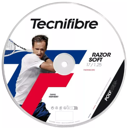 Naciąg tenisowy Tecnifibre Razor Soft 1.25 czarny