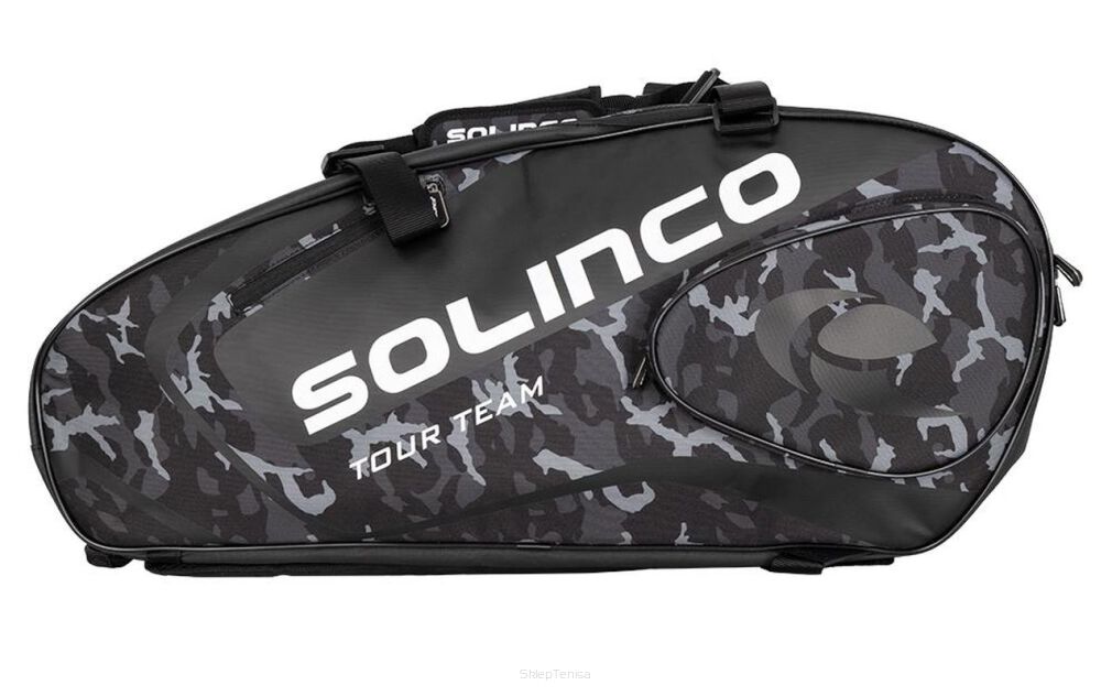 Torba tenisowa Solinco Racquet Bag 6 czarna camo