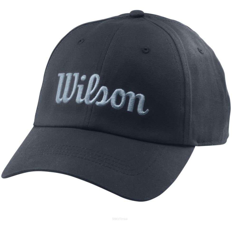 Czapka tenisowa Wilson Script Twill Hat - granatowa