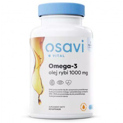 Osavi Omega-3 Olej Rybi 1000mg 60kapsułek