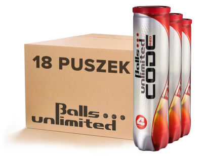 Piłki tenisowe/Karton Balls Unlimited Red Code 4Bx18