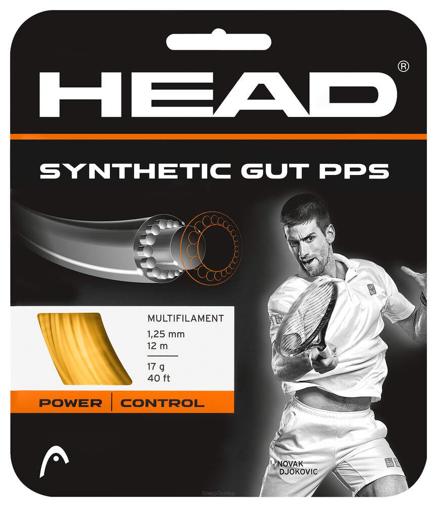 Naciąg tenisowy Head Synthetic Gut PPS 1.25 złoty