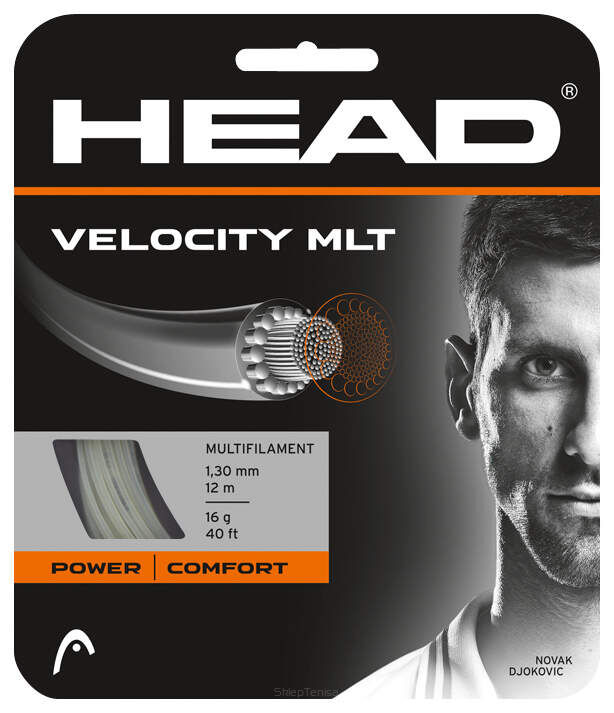 Naciąg tenisowy Head Velocity MLT N 1.25 - naturalny