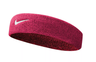 Frotka tenisowa na głowę Nike Swoosh Headband różowa