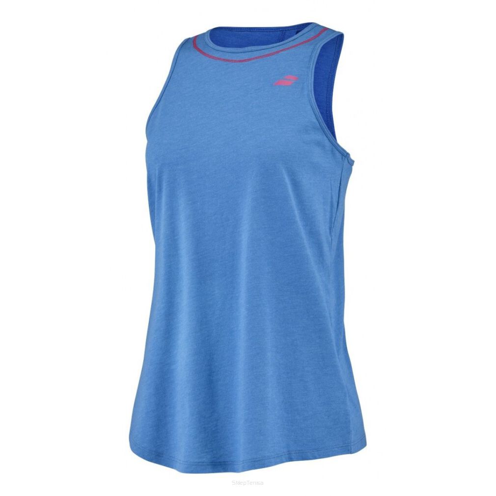 Top Babolat Exercise Cotton Tank niebieski