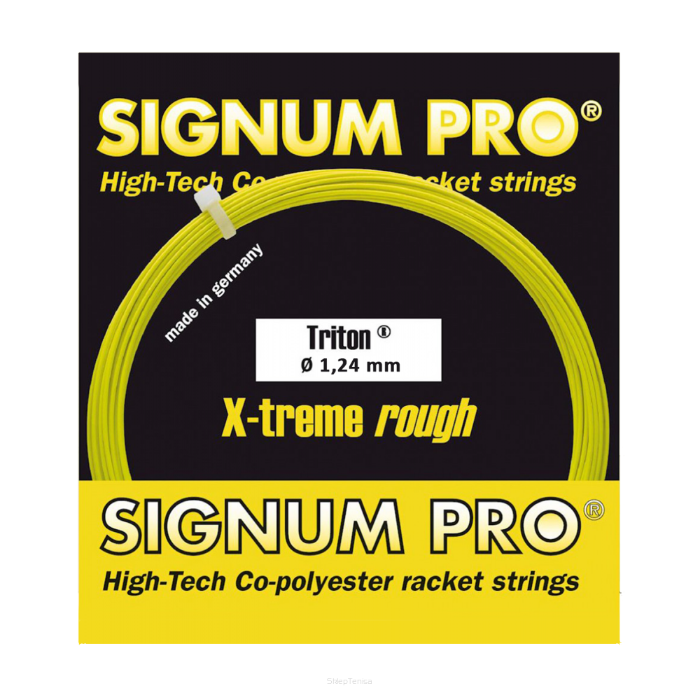 Naciąg tenisowy Signum Pro Triton X-treme Rough 1.18 - żółty 