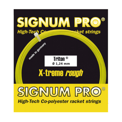 Naciąg tenisowy Signum Pro Triton X-treme Rough 1.18 - żółty