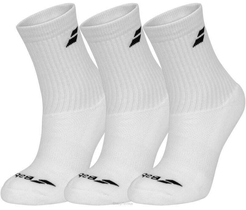 Skarpety tenisowe Babolat 3 PAIRS PACK Junior - white