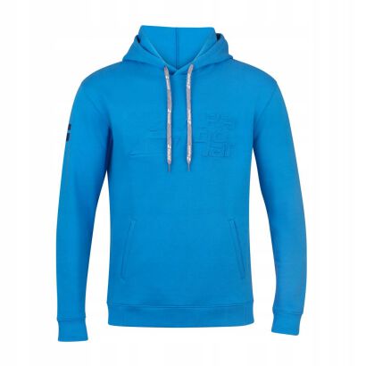 Bluza tenisowa męska Babolat Exercise Hood niebieska