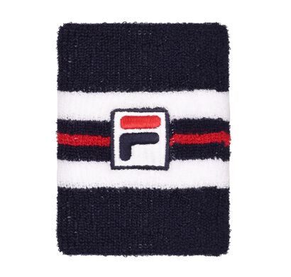 Frotka tenisowa Fila Wristband Matthew niebiesko-biała