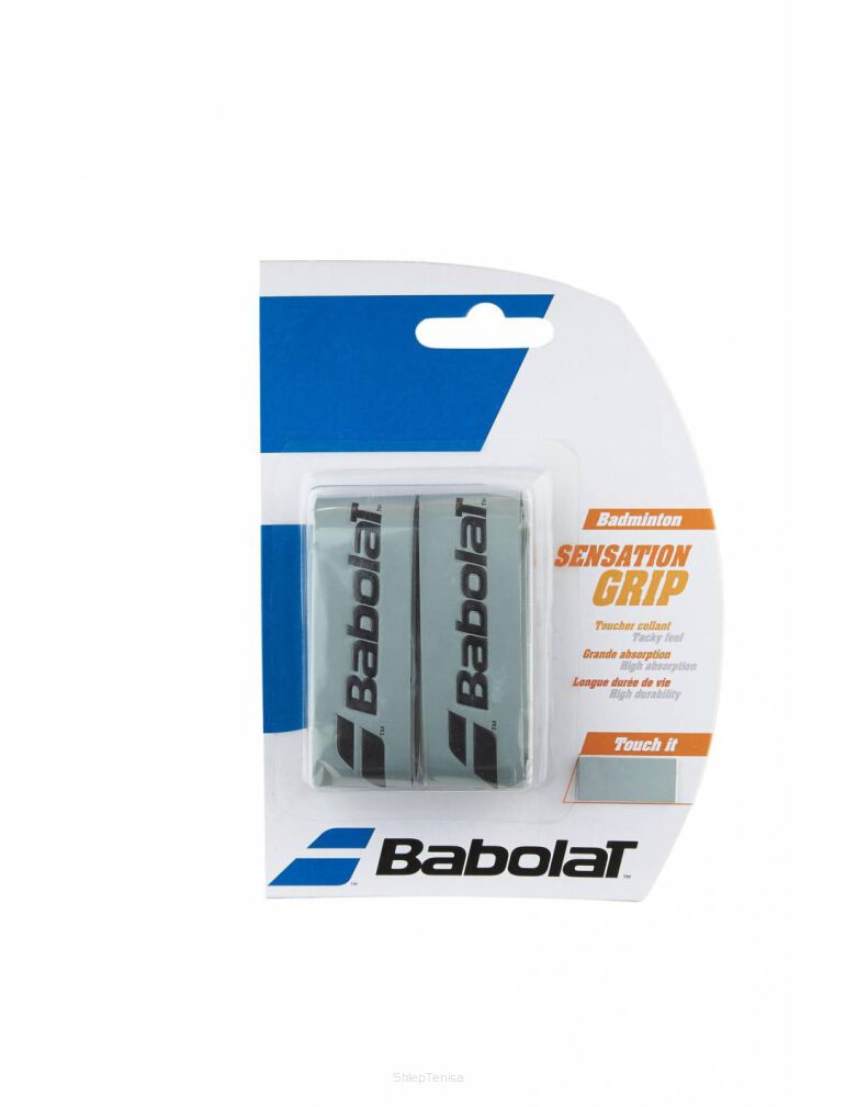 Owijka wierzchnia badminton Babolat Grip Sensation - szara