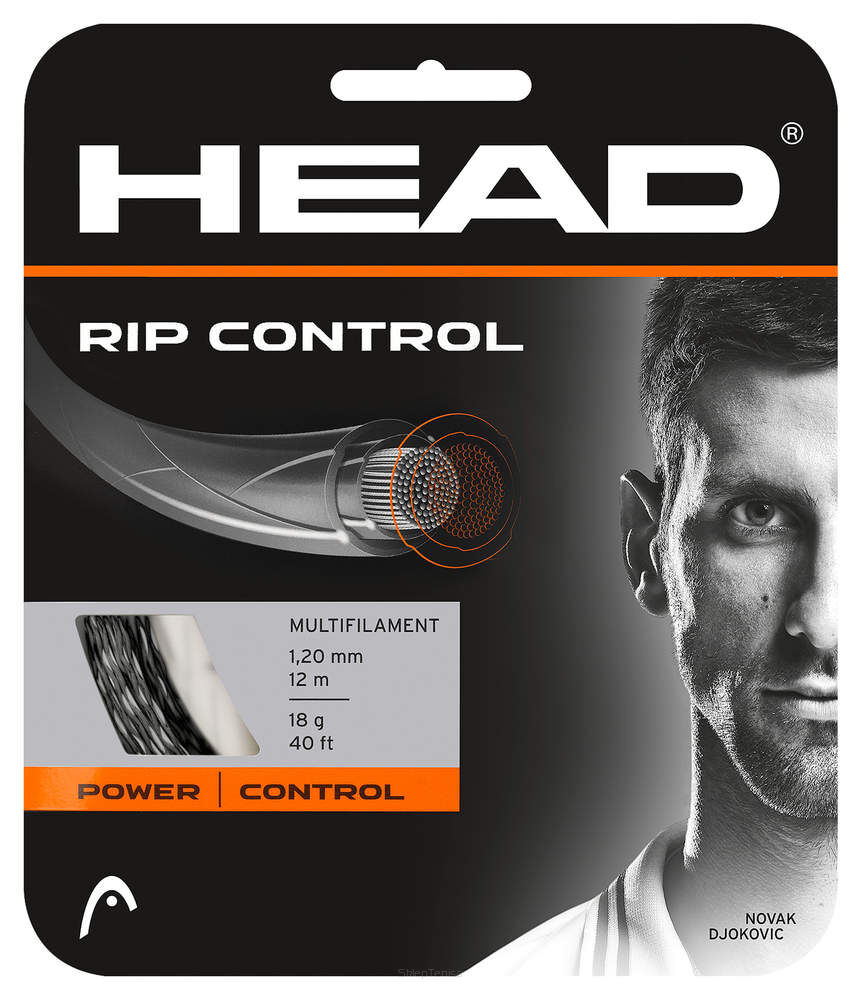 Naciąg tenisowy Head Rip Control 1.20 - czarno/biały