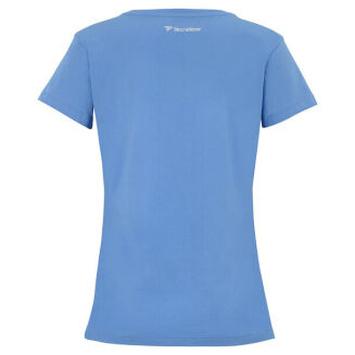 Koszulka tenisowa damska Tecnifibre Club Cotton Tee niebieska