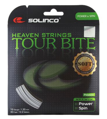 Naciąg tenisowy Solinco Tour Bite Soft 12.2m 1.30 szary