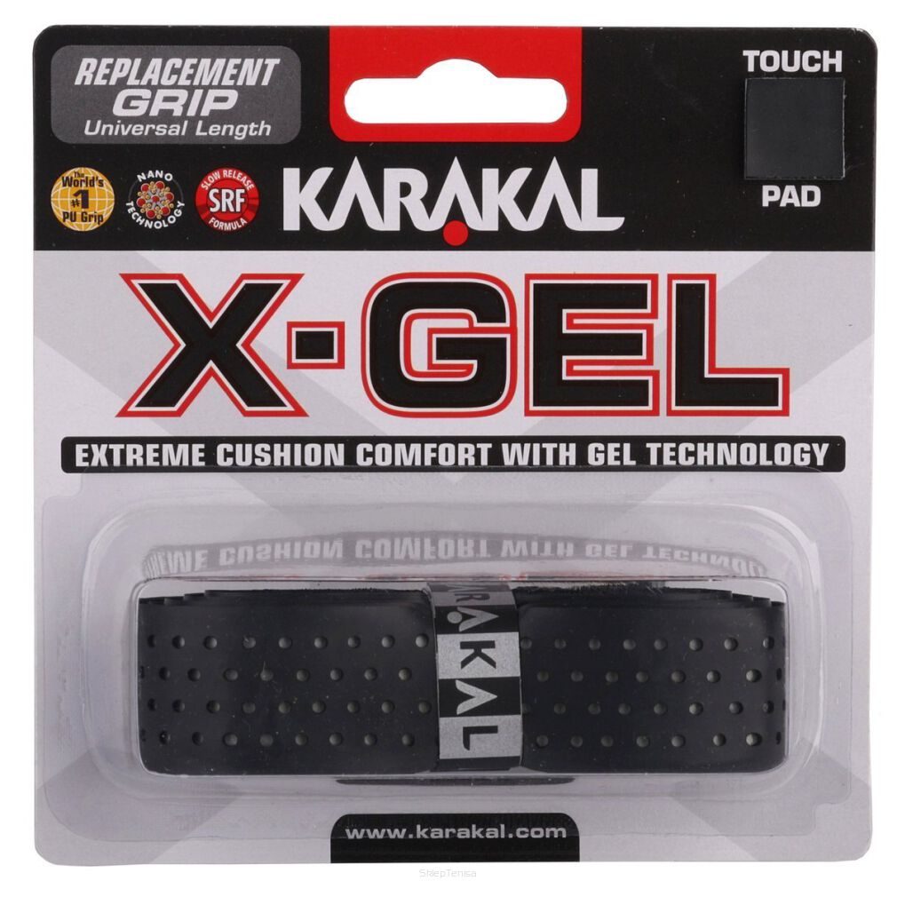 Owijka bazowa Karakal X-Gel Grip czarna