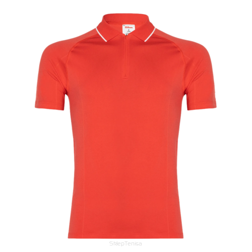 Koszulka tenisowa Wilson Team Seamless Polo 2.0 czerwona