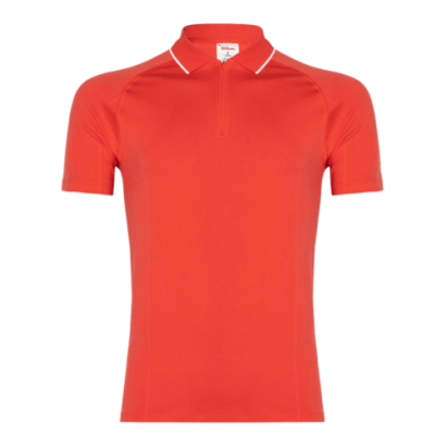 Koszulka tenisowa Wilson Team Seamless Polo 2.0 czerwona