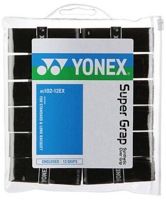 Owijka wierzchnia tenisowa Yonex Super Grap 12P czarna