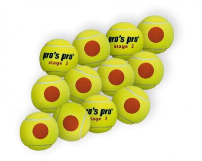 Piłki tenisowe Pro's-Pro juniorskie pomarańczowe 12 sztuk