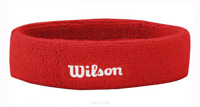 Frotka Tenisowa na głowę Wilson Headband - red