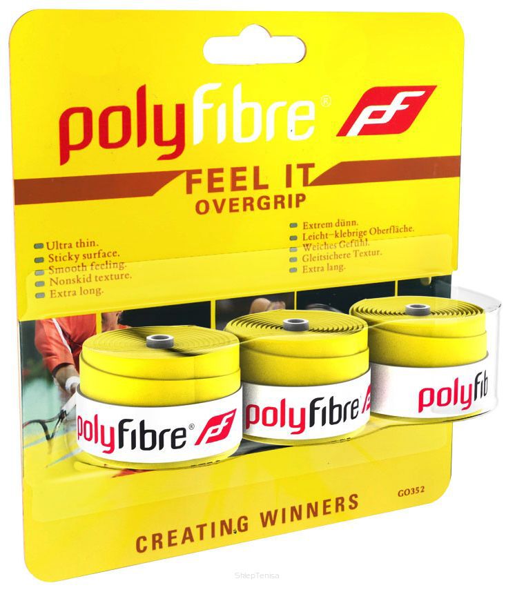 Owijki wierzchnie Polyfibre Feel It 3P - żółte