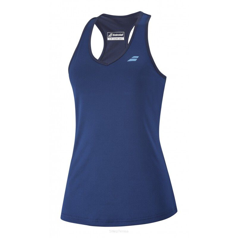 Top juniorski Babolat Play Tank Top Girl granatowy