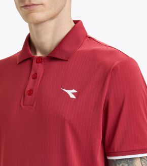 Koszulka tenisowa Diadora SS Polo Icon bordowa