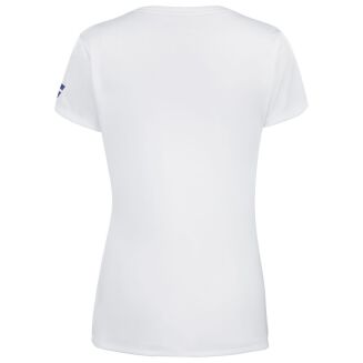 Koszulka tenisowa juniorska Babolat Play Cap Sleeve Top Girl biała