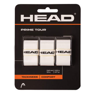 Owijki tenisowe wierzchnie Head Prime Tour x3 białe