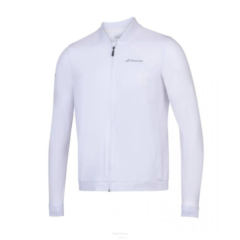 Bluza zapinana Tenisowa Babolat Play Jacket biała