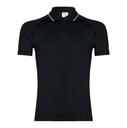 Koszulka tenisowa Wilson Team Seamless Polo 2.0 czarna