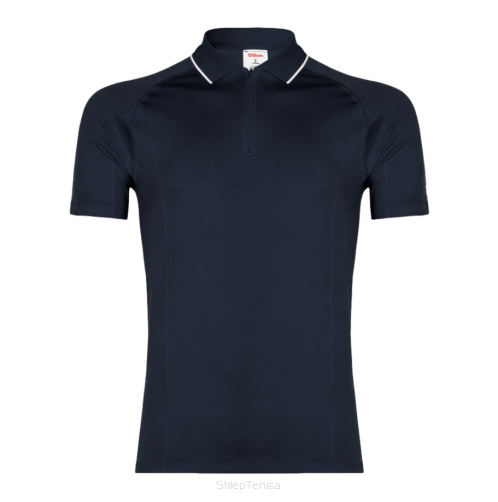 Koszulka tenisowa Wilson Team Seamless Polo 2.0 granatowa