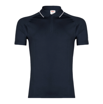 Koszulka tenisowa Wilson Team Seamless Polo 2.0 granatowa