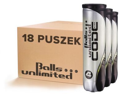 Piłki tenisowe/Karton Balls Unlimited Black Code 18x4B