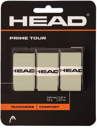 Owijki tenisowe wierzchnie Head Prime Tour x3 szare