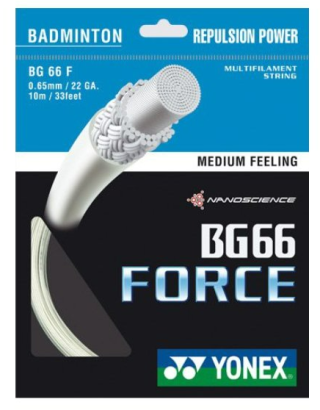 Naciąg badminton Yonex BG 66 Froce biały