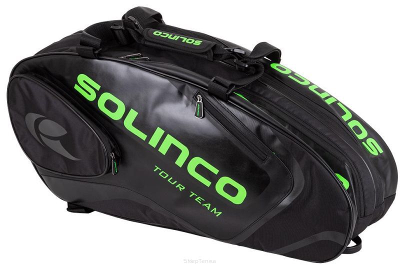 Torba tenisowa Solinco Racquet Bag 6 czarno-zielona