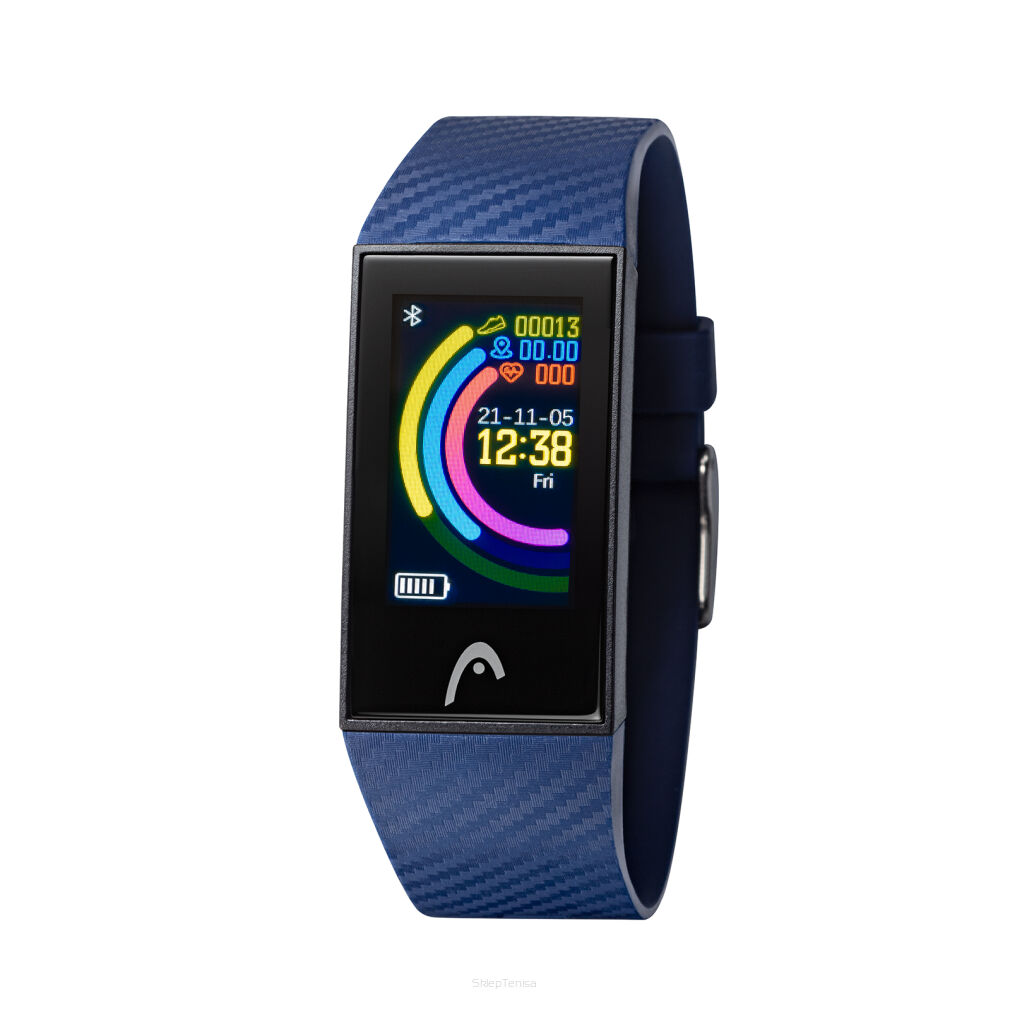Zegarek sportowy smartwatch Head Seoul czarno-niebieski (opaska)