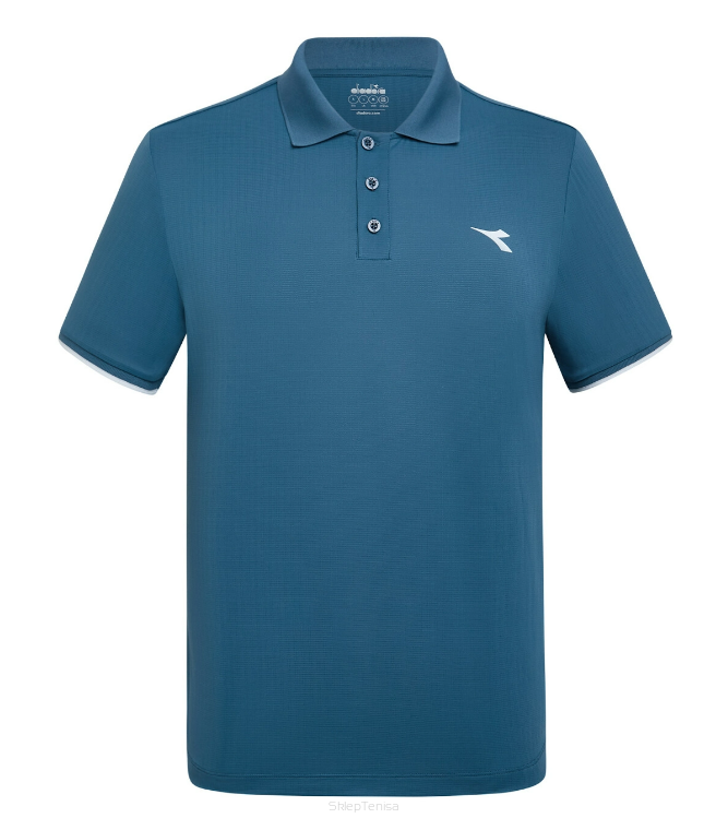 Koszulka tenisowa Diadora SS Polo Icon morska