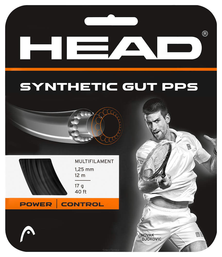 Naciąg tenisowy Head Synthetic Gut PPS 1.25 czarny