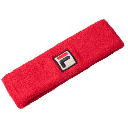 Frotka tenisowa na głowę Fila Headband Flexby czerwona