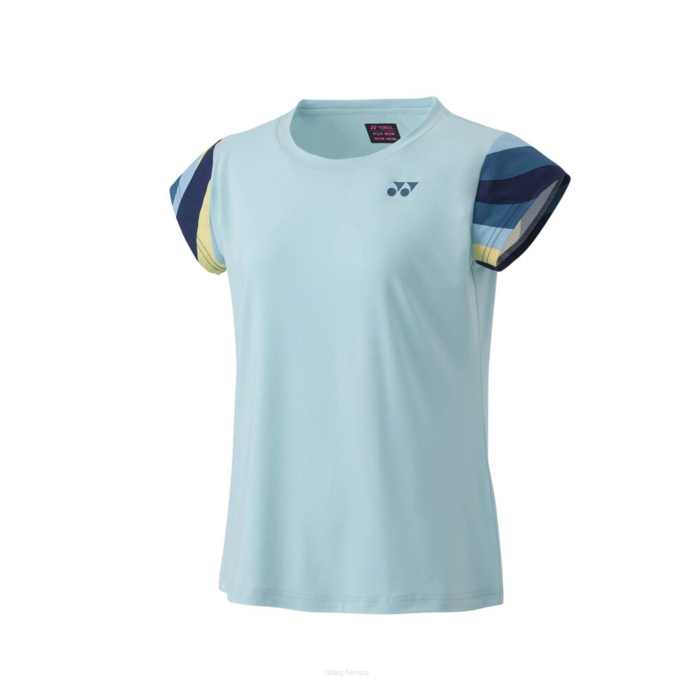 Koszulka tenisowa Yonex AO Crew Neck błękitna